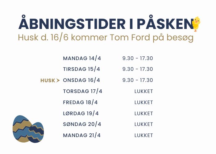 Åbningstider i påsken 2025