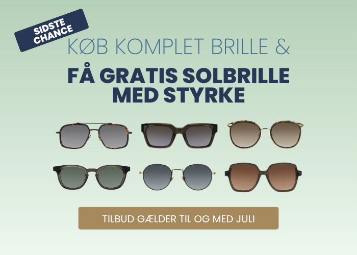 Gratis solbrille med styrke | Brillehuset Kalundborg